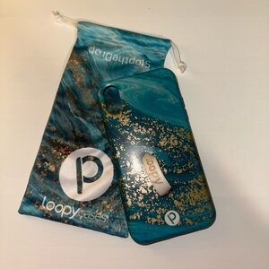 Loopy Case Blue and Gold Phone Case with Elegant Design